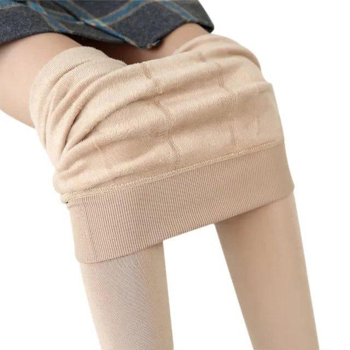 Hochgeschnittene thermische Winter-Leggings mit weichem Fleece-Futter für Damen