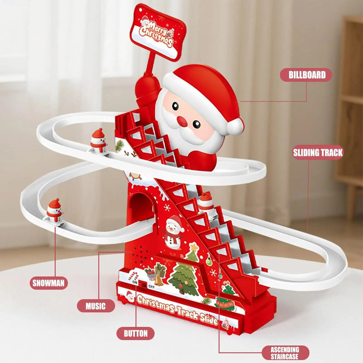 Weihnachts-Weihnachtsmann-Rutsche Achterbahn Spaß