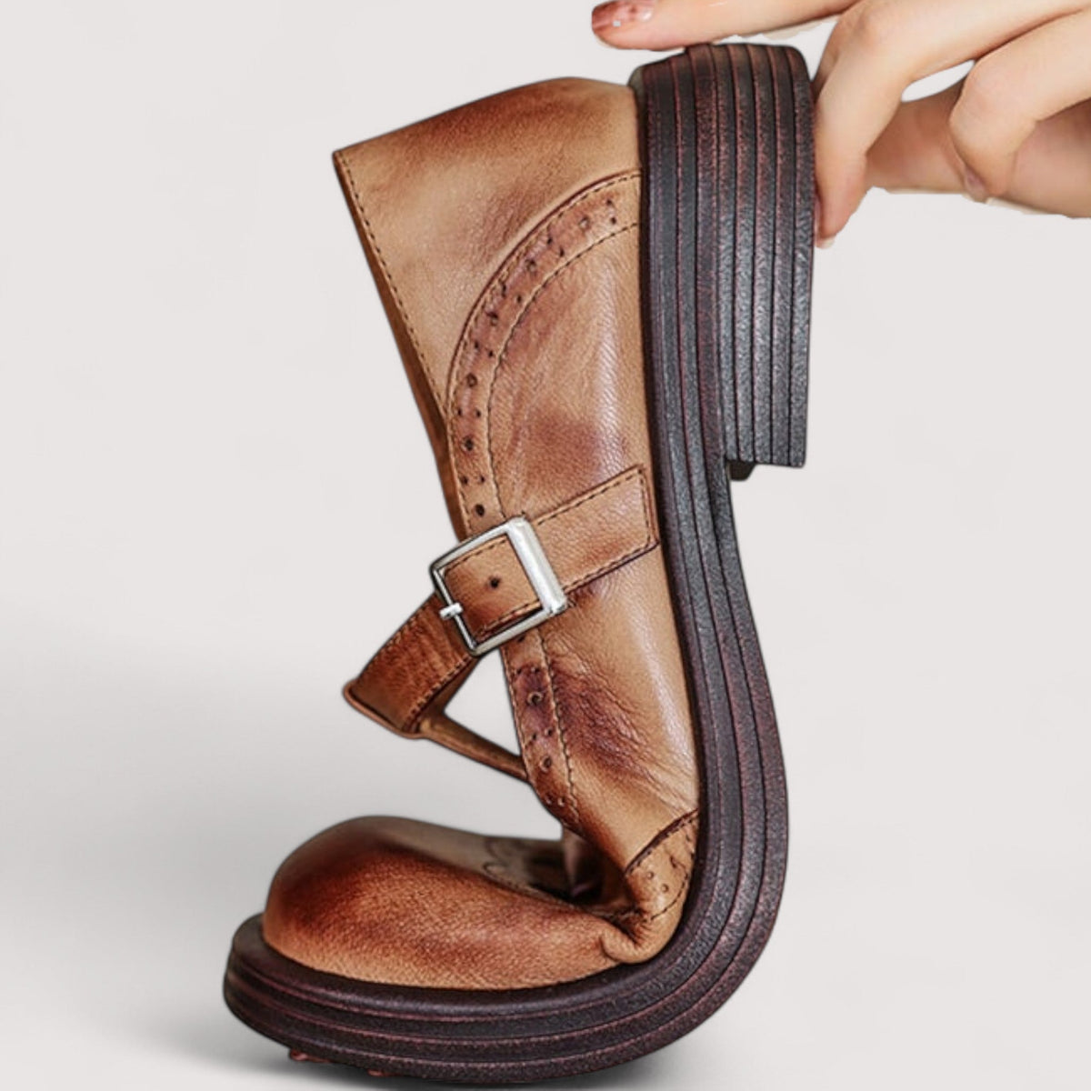 Orthopädische Leder-Flats
