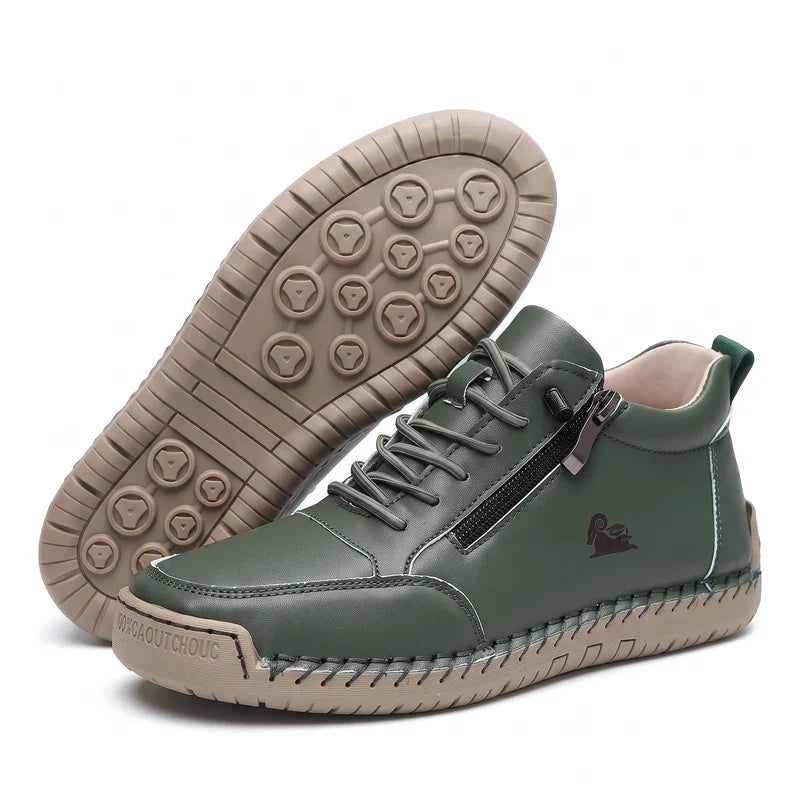 Komfort-Sneaker mit Seitlichem Reißverschluss für Breite Füße