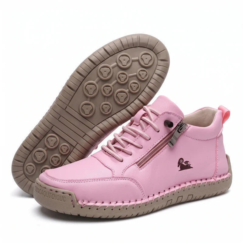 Komfort-Sneaker mit Seitlichem Reißverschluss für Breite Füße