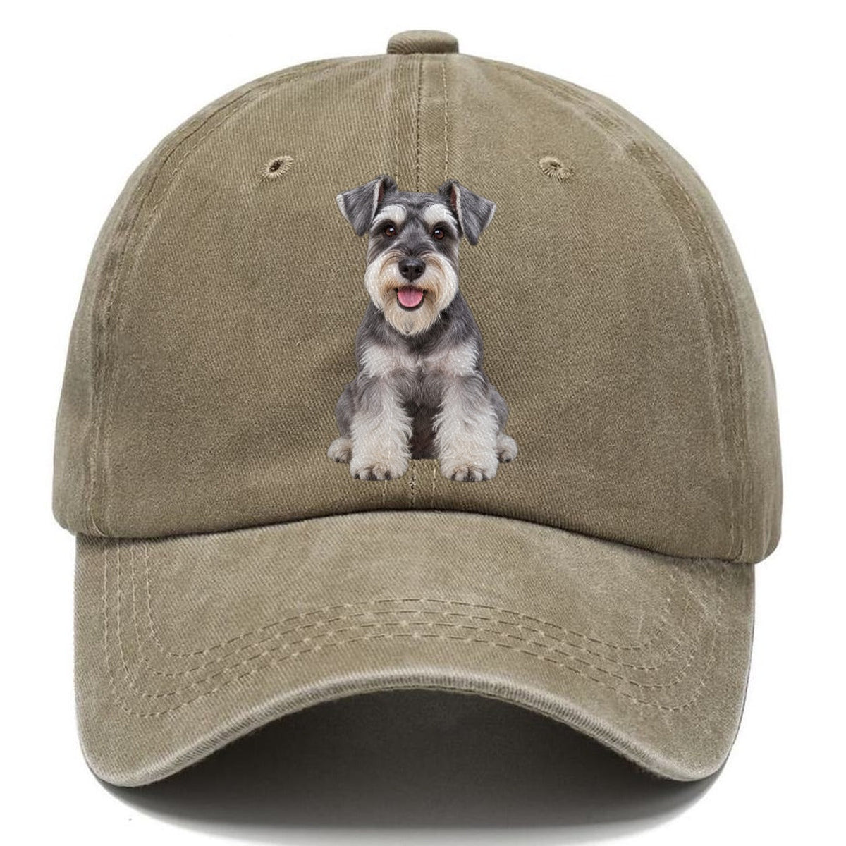 Zwergschnauzer Sitzend Top Rassen Classic Cap