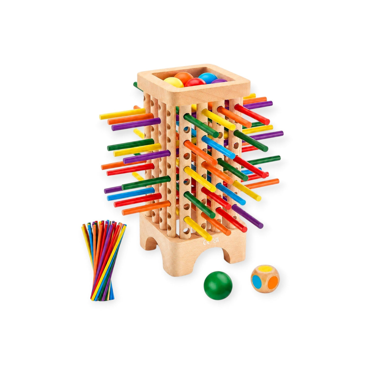 Montessori Stäbchen-Fallturm-Spiel