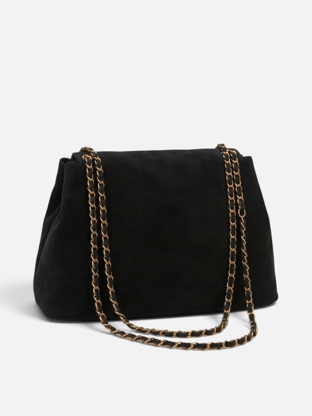 Schultertasche Damen Wildlederoptik Kette