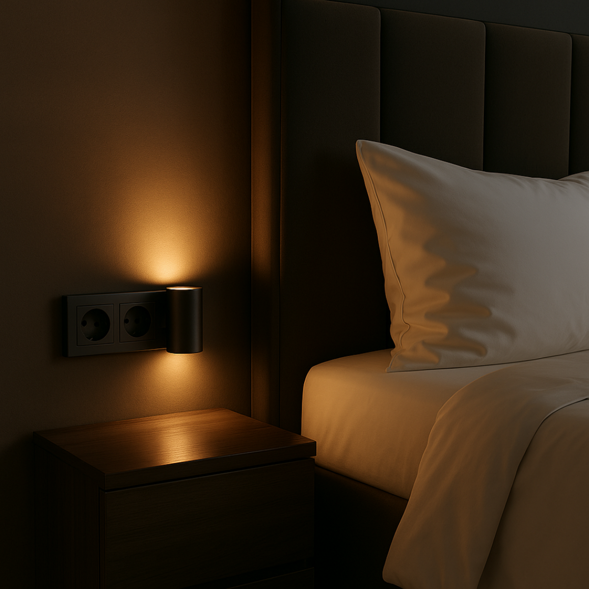 Steckdosenlampe mit Dämmerungssensor und Dimmfunktion