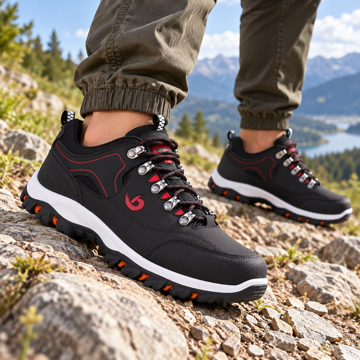Wasserdichte Wide-Fit Niedrige Wanderschuhe