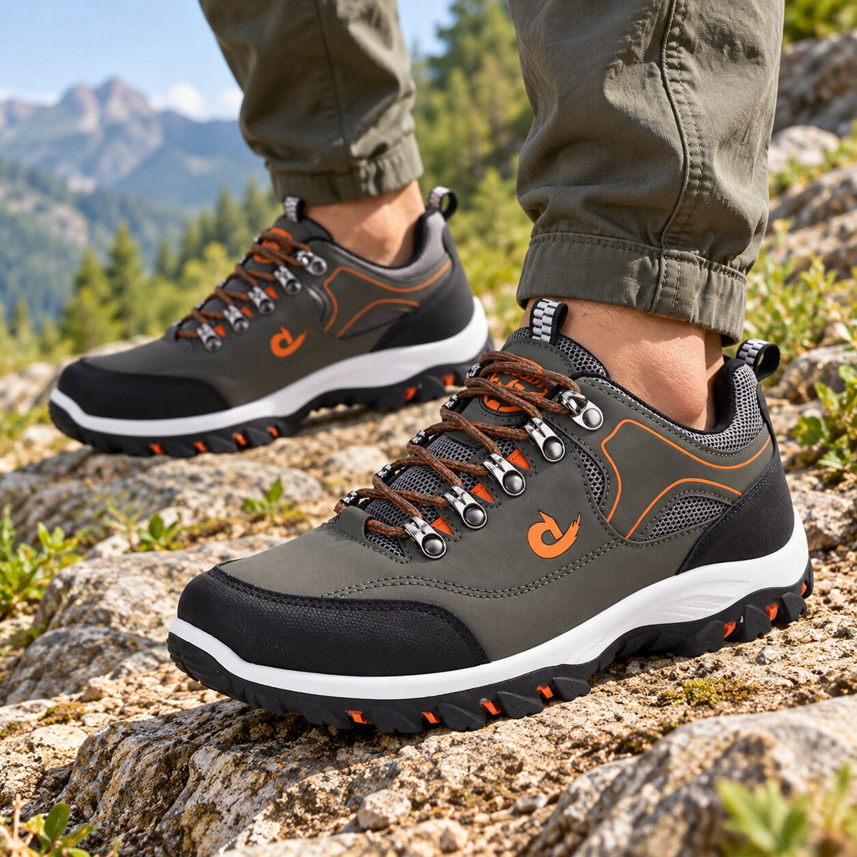 Wasserdichte Wide-Fit Niedrige Wanderschuhe
