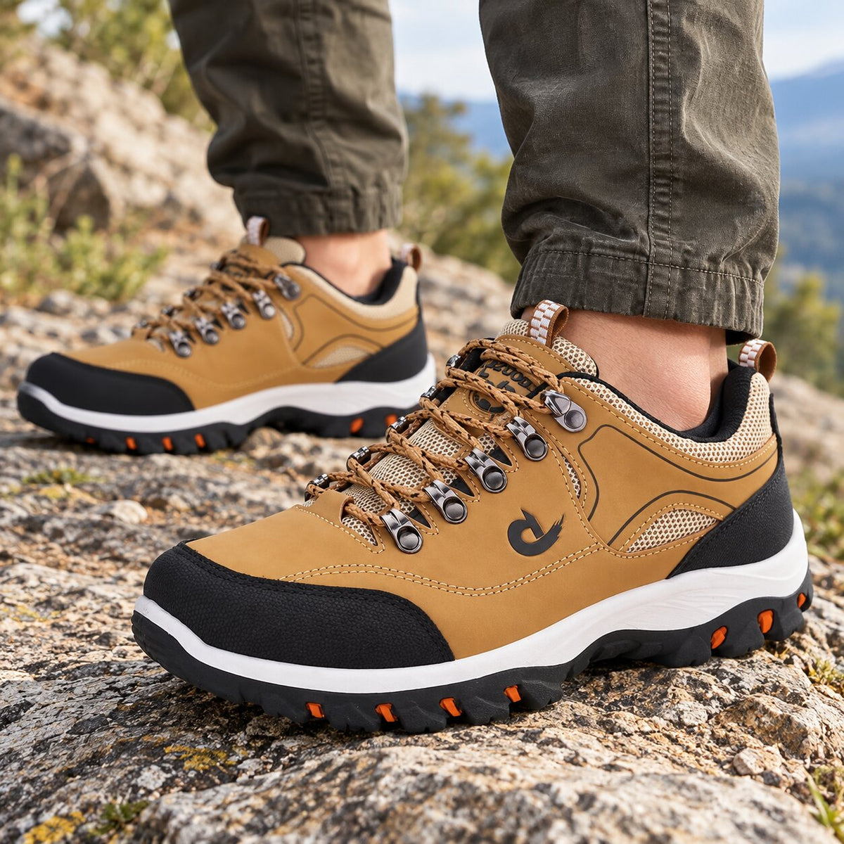 Wasserdichte Wide-Fit Niedrige Wanderschuhe