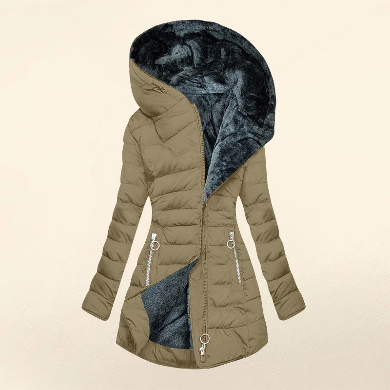 Daunenjacke mit Kapuze