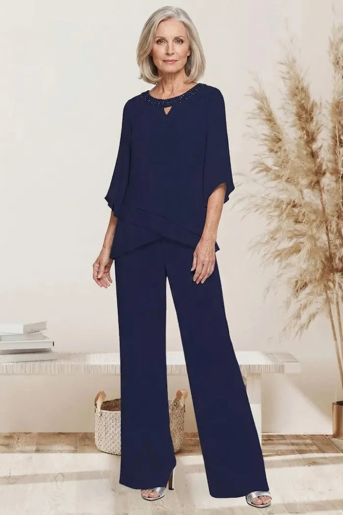 Elegantes Loose-Fit Formelles Hosenanzug-Set