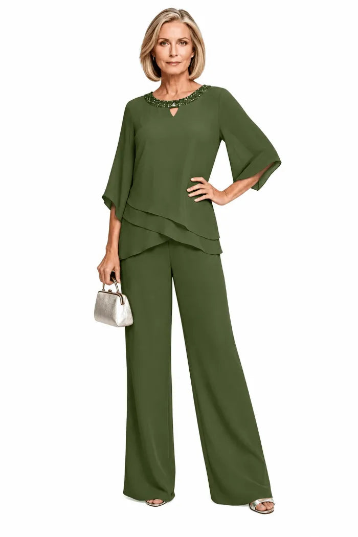 Elegantes Loose-Fit Formelles Hosenanzug-Set