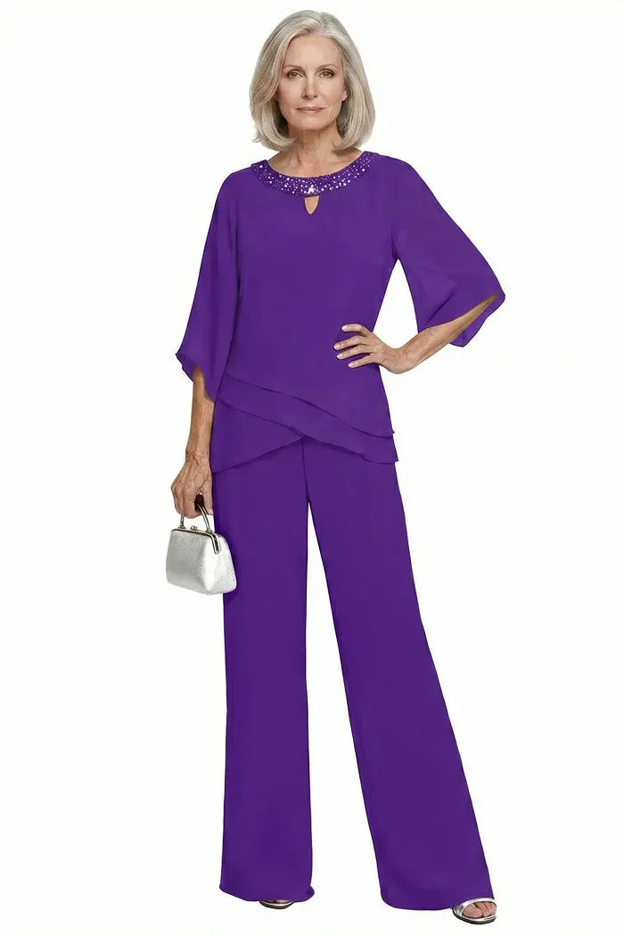 Elegantes Loose-Fit Formelles Hosenanzug-Set
