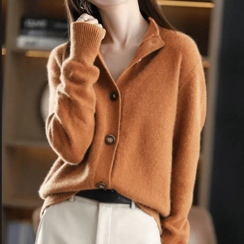 Weicher Cashmere-Cardigan in Relaxed-Fit | Ideal für Herbstabende