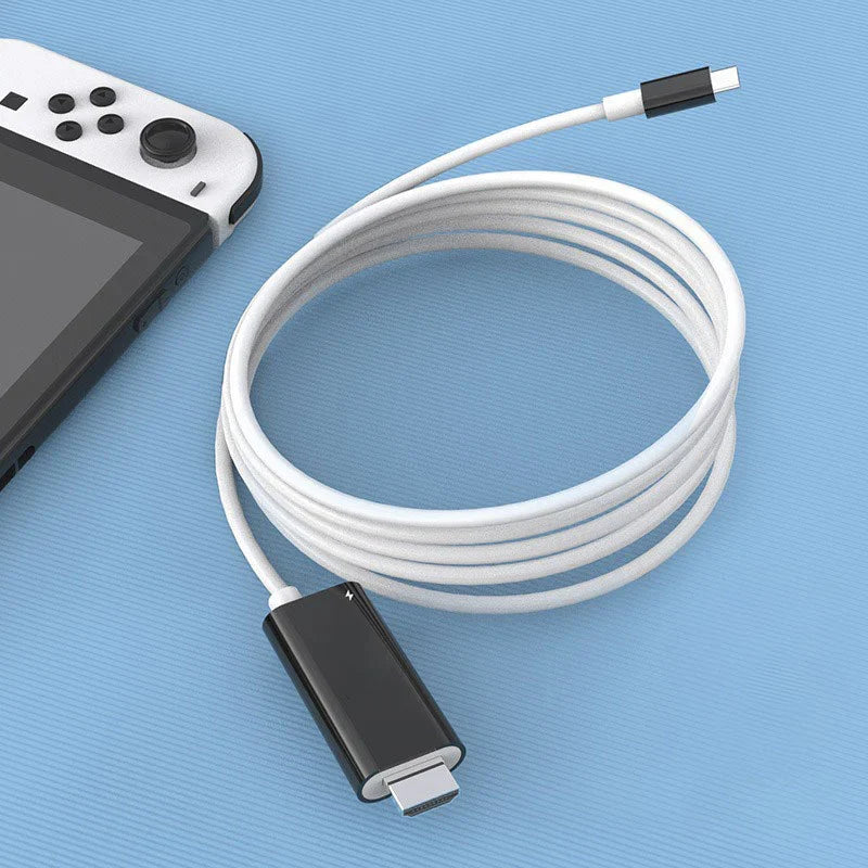 USB-C zu HDMI-Adapterkabel – Streamen, Spielen und Laden gleichzeitig – Für Switch, Handy und Tablet