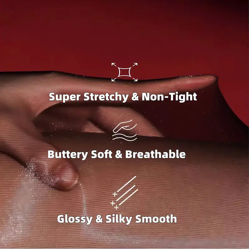Transparente High-Waist Glänzende Durchsichtige Strumpfhose für Damen - Durchsichtig & Bequem