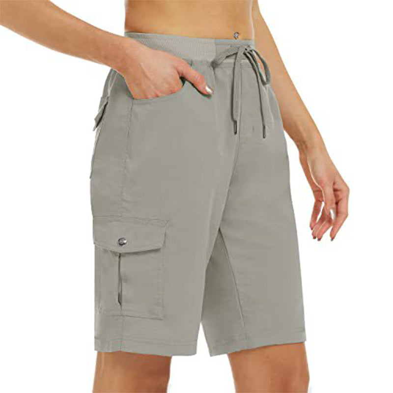 Damen Schnelltrocknende Cargo-Shorts mit Taschen