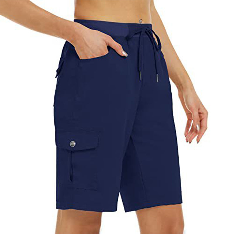 Damen Schnelltrocknende Cargo-Shorts mit Taschen