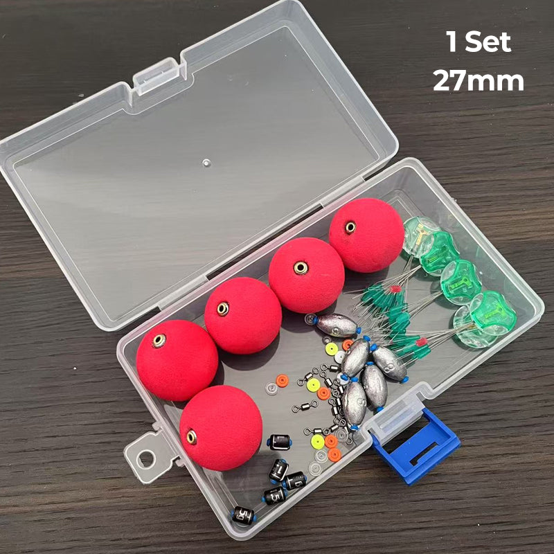 Komplettes Angel-Set mit Schwimmern, Senkkörpern und Montage-Zubehör