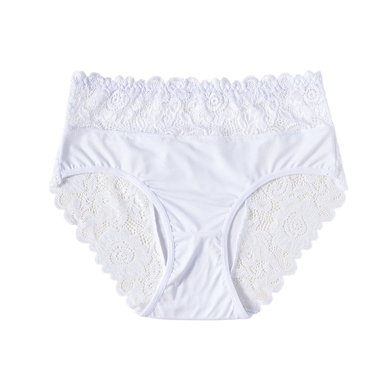 Damen weiche atmungsaktive Spitzenunterhose