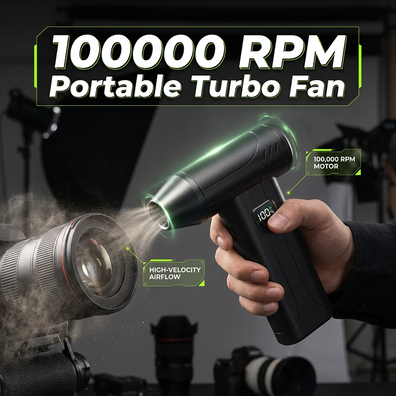 Tragbarer aufladbarer Turbo-Ventilator