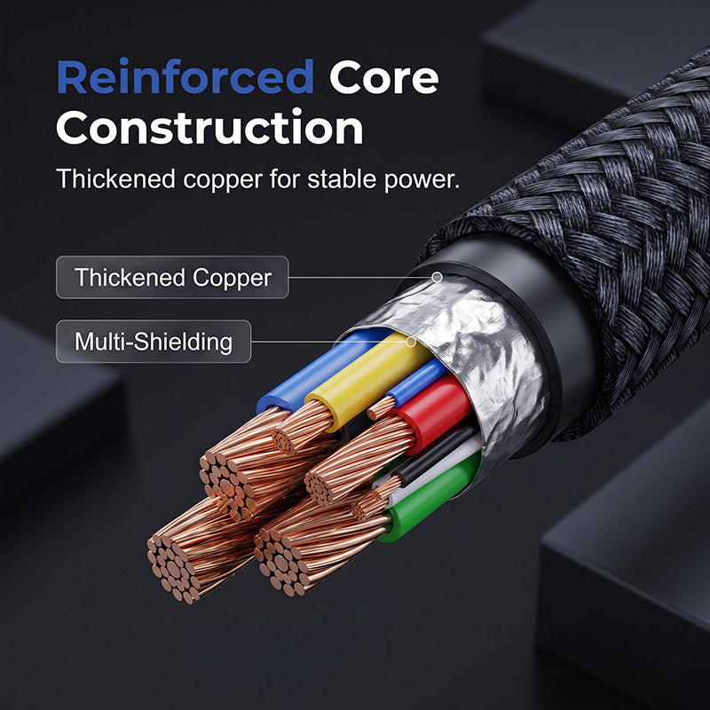 Type-C zu Type-C Schnellladekabel – 100W, automatische Stromabschaltung & verstärkte Dreifachstruktur – perfekt für Laptops, Tablets und Smartphones