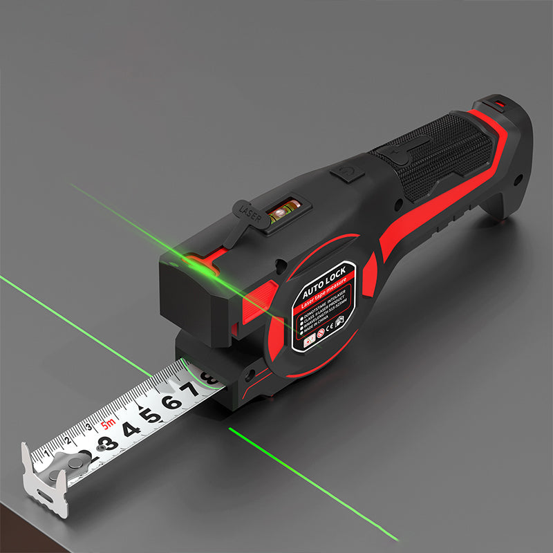 2-in-1 Maßband | Präzises Messen & Ausrichten mit integriertem Laser