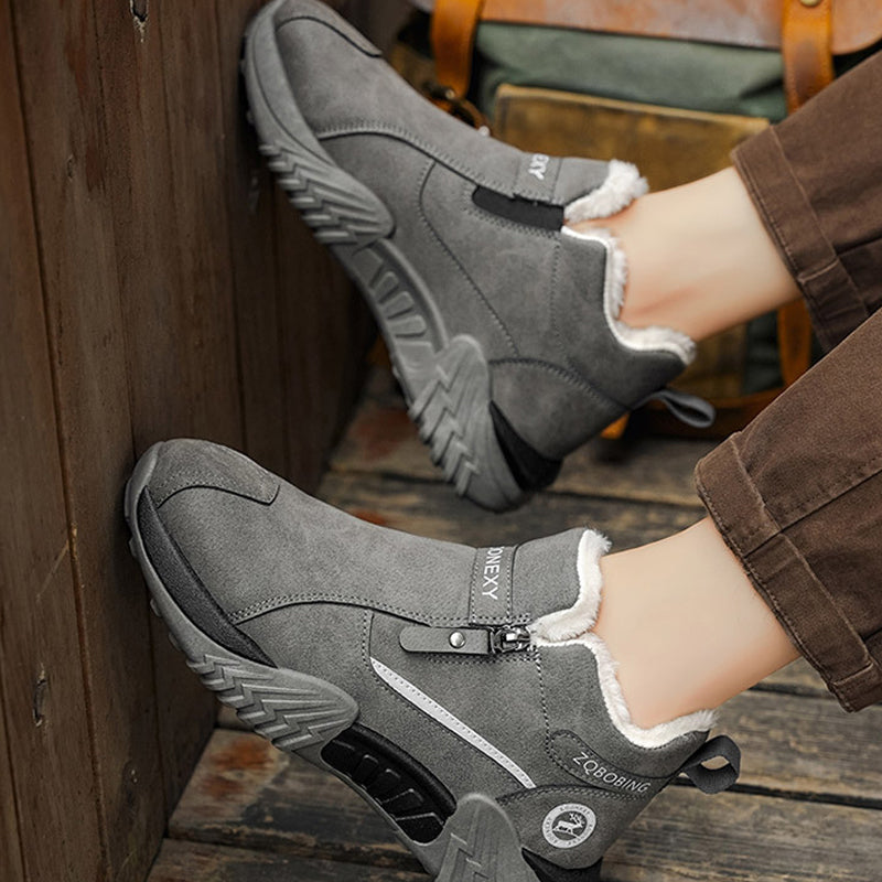 Herren Warme Gefütterte Winter-Stiefeletten mit Fleece