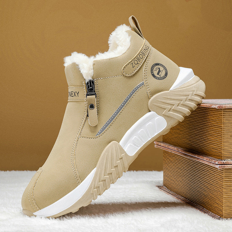 Herren Warme Gefütterte Winter-Stiefeletten mit Fleece