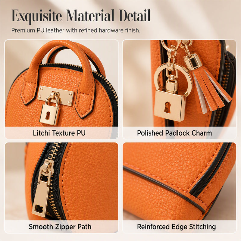 Mini Muschel-Tasche Schlüsselanhänger Münzbörse