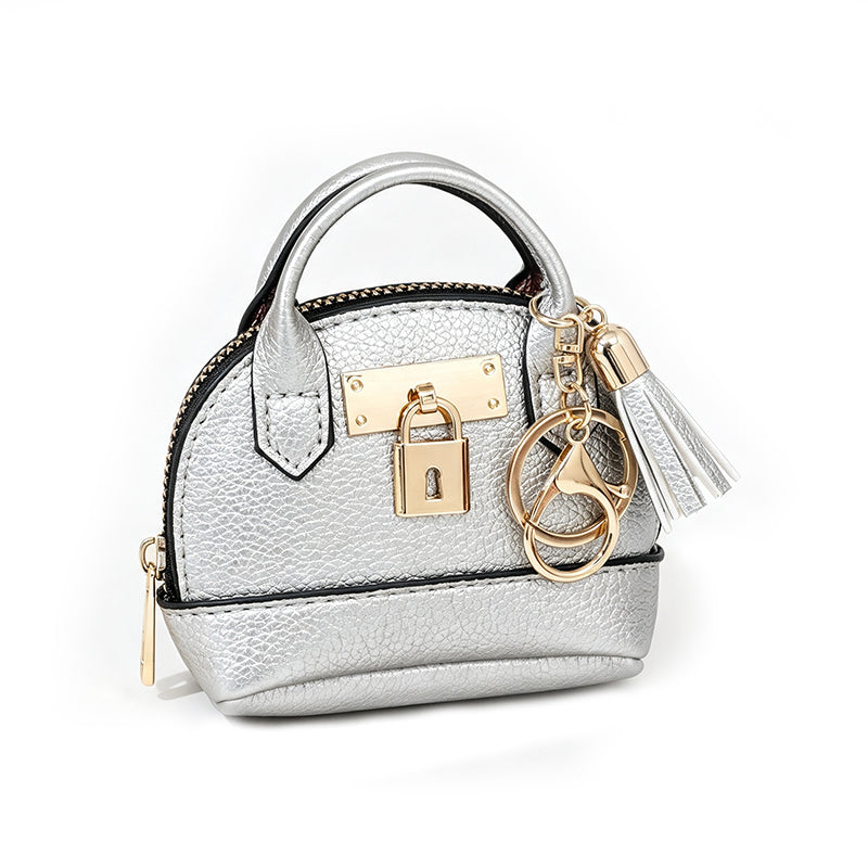 Mini Muschel-Tasche Schlüsselanhänger Münzbörse