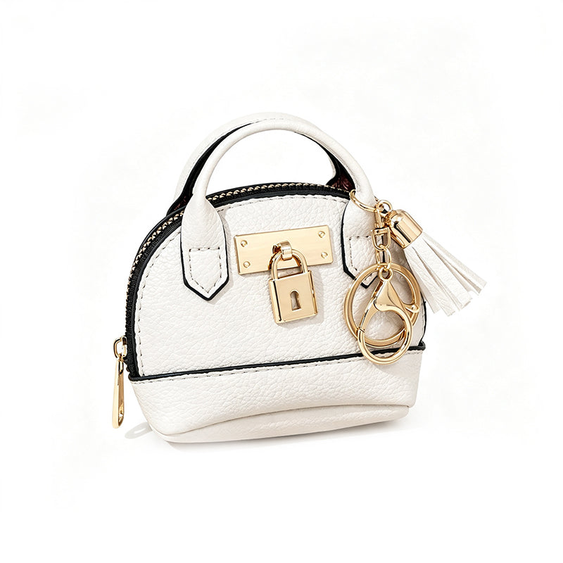 Mini Muschel-Tasche Schlüsselanhänger Münzbörse