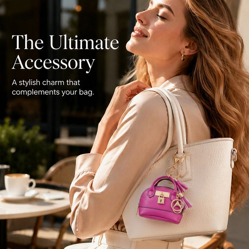 Mini Muschel-Tasche Schlüsselanhänger Münzbörse