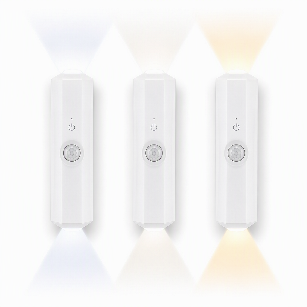 Smart Motion Sensor Wandleuchte Wiederaufladbar Katzenauge Hügel Projektion LED Nachtlicht mit RGB Farbwechsel Stimmungsbeleuchtung