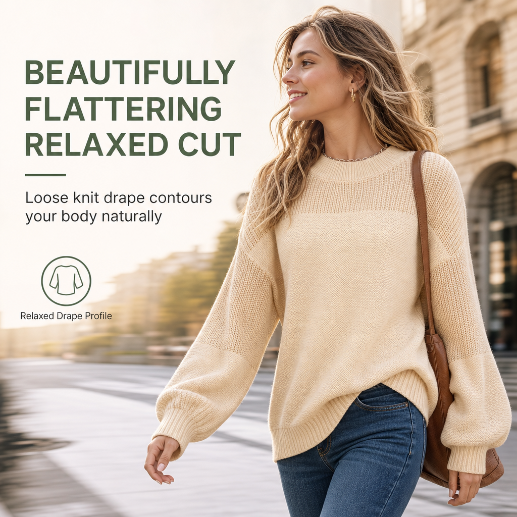 Damen Strickpullover in Unifarbe