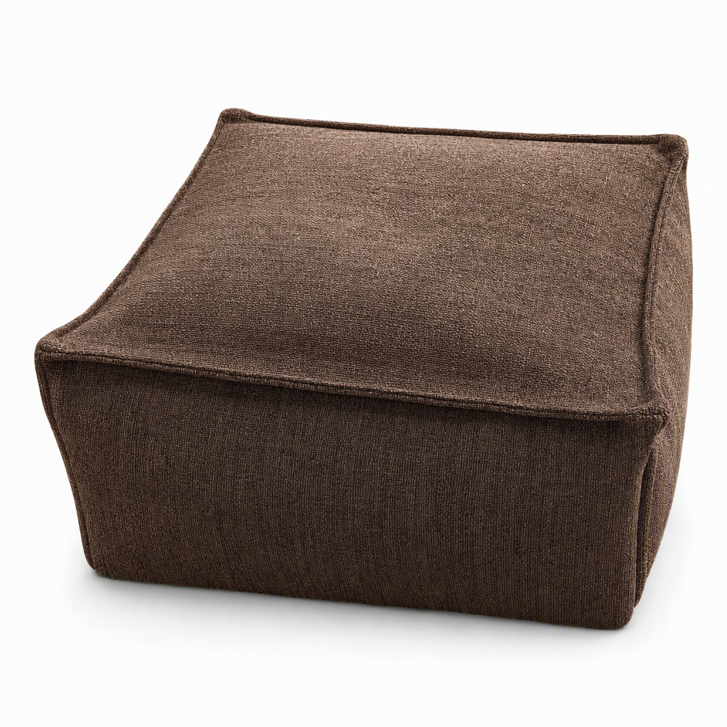 Aufbewahrungs-Pouf-Bezug – Großer Reißverschluss, waschbar & 45x45x23cm