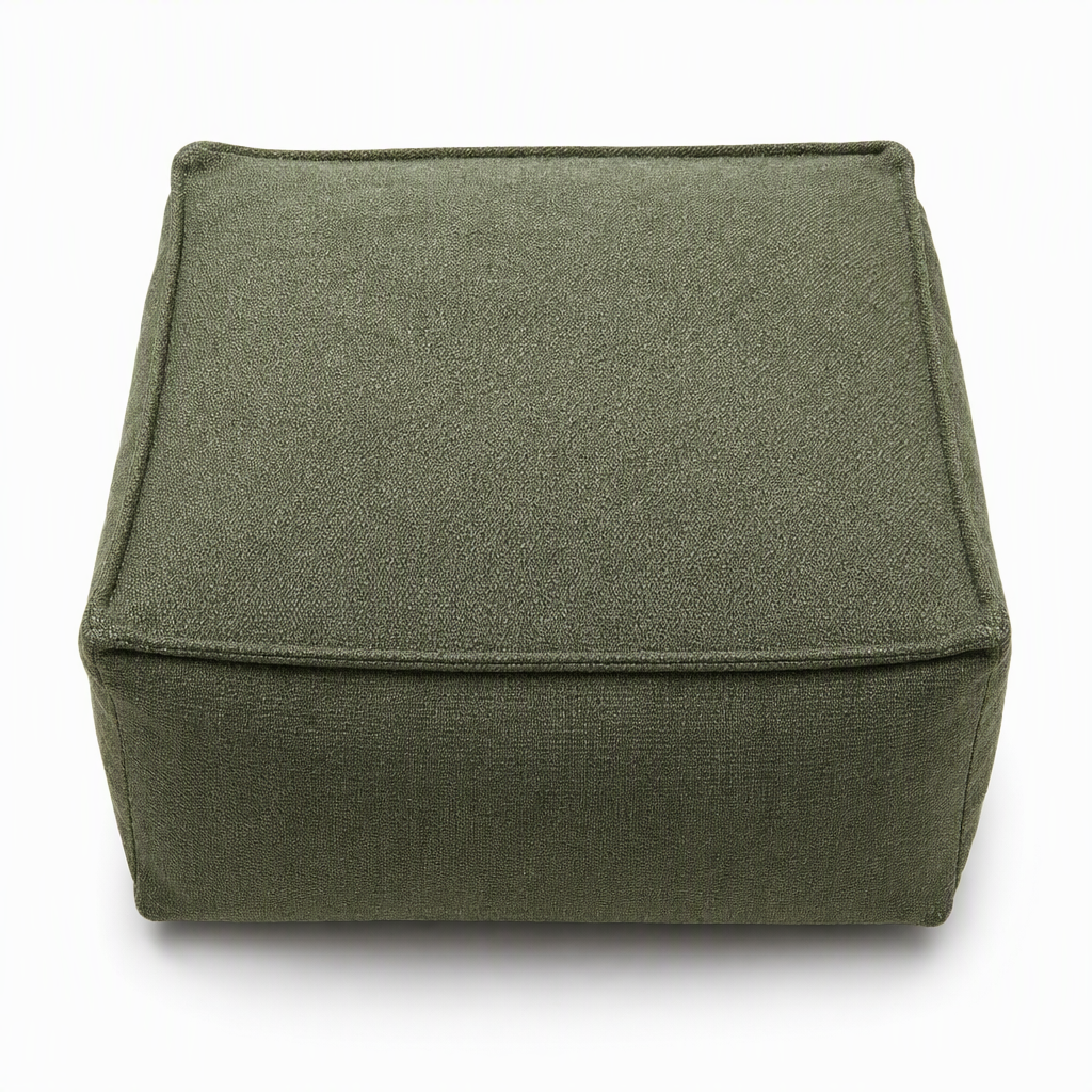 Aufbewahrungs-Pouf-Bezug – Großer Reißverschluss, waschbar & 45x45x23cm