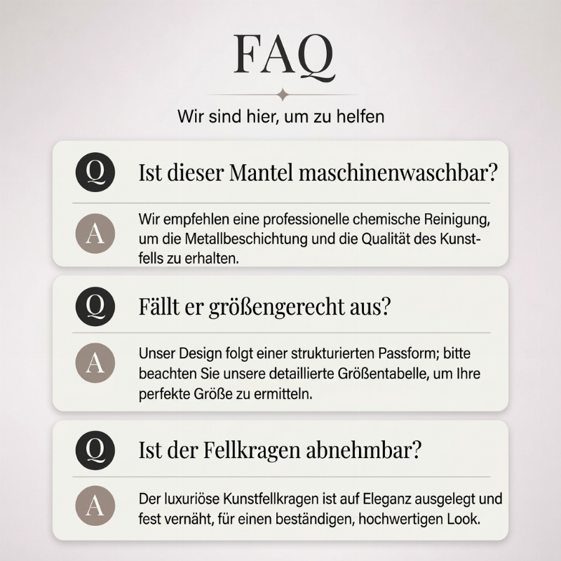 Gesteppte Damenjacke mit Kunstfellkragen