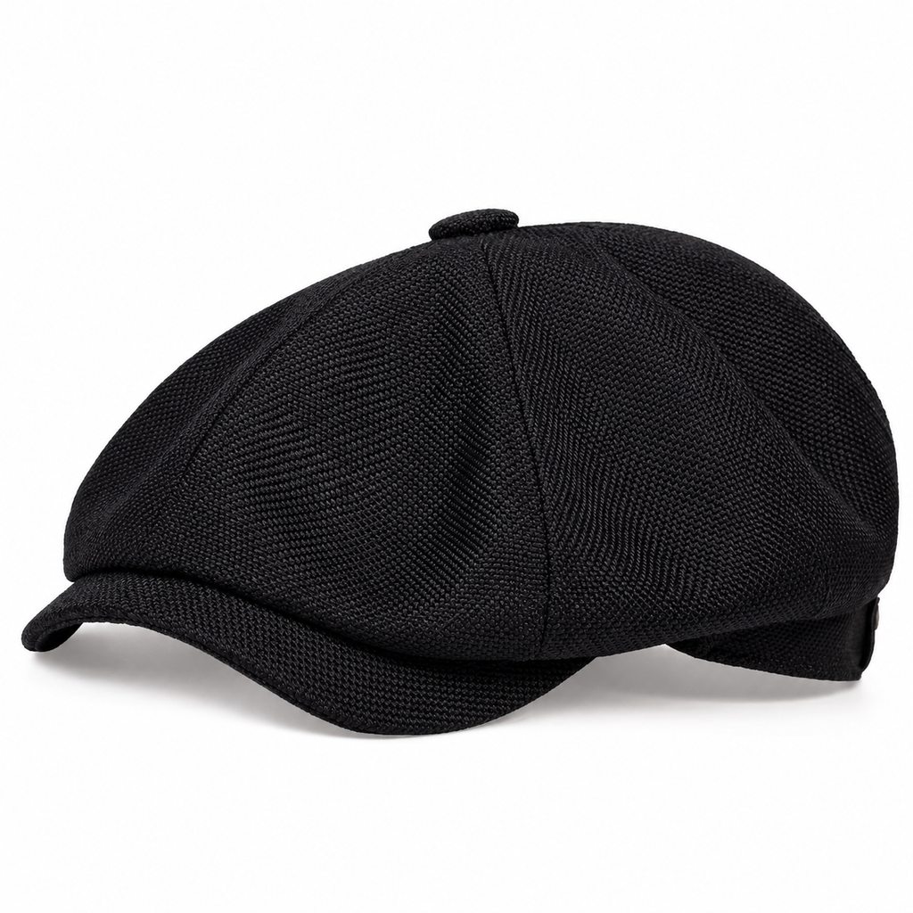 Vintage Newsboy Cap im britischen Stil für Männer und Frauen Klassische lässige flache achteckige Baskenmütze