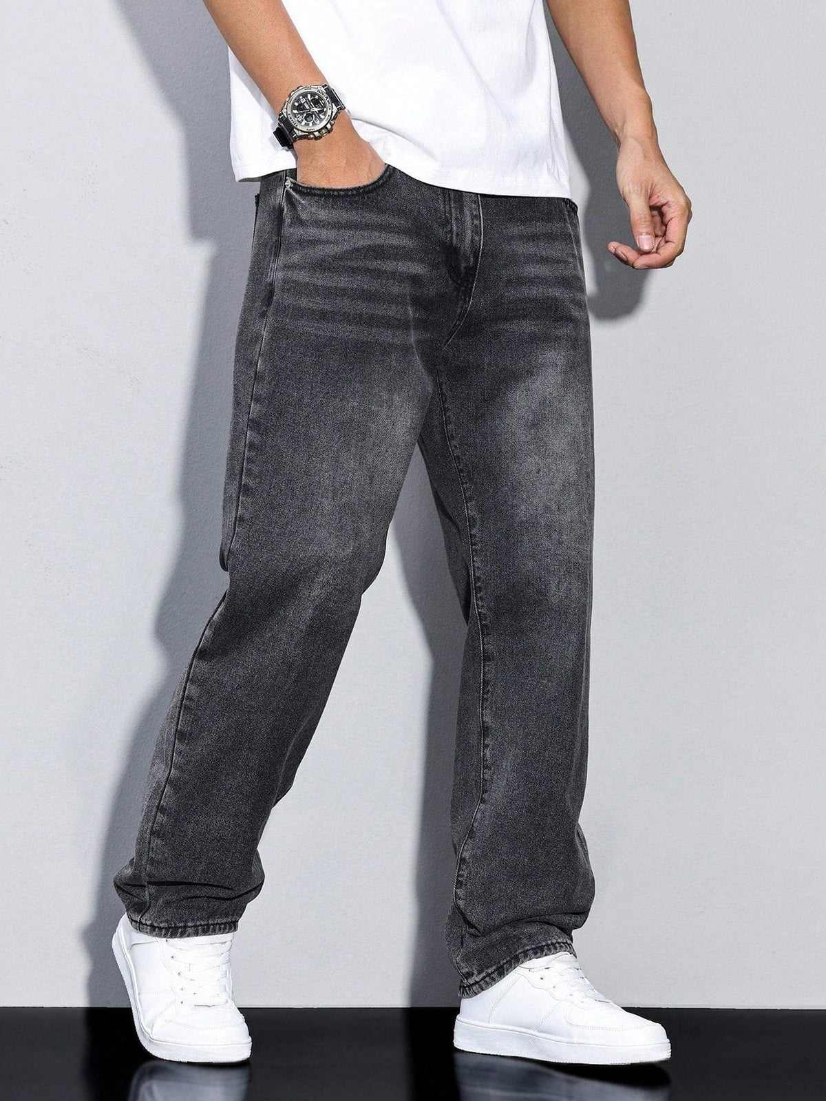 Herren Jeans Gerades Bein – Straight Fit Denim Hose