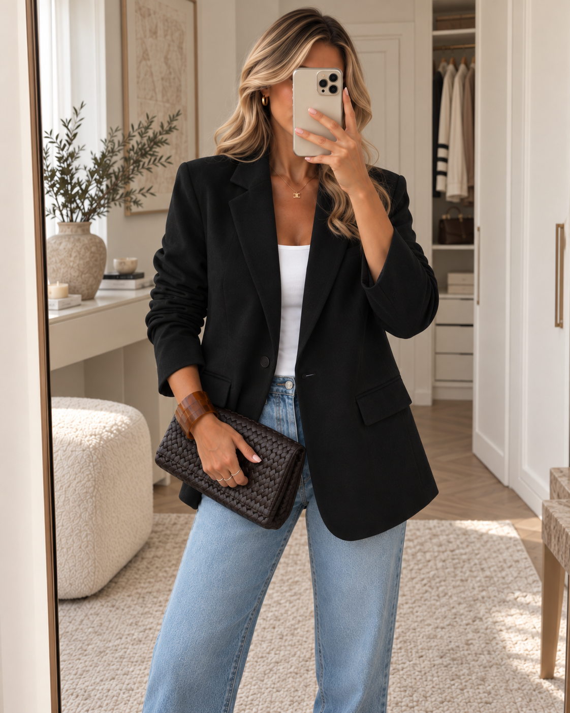 Suedine Blazer