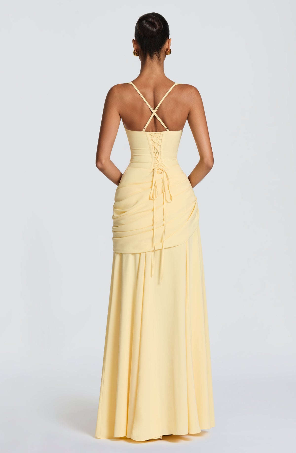 Elegantes Maxi-Kleid mit Drapierung