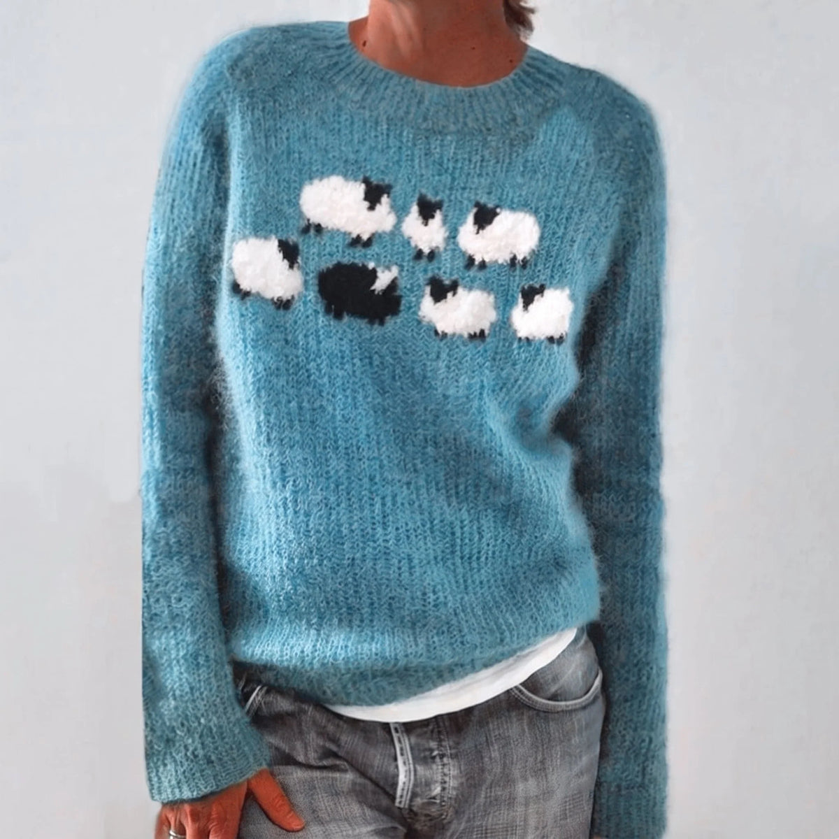 Ebba Schaf-Pullover