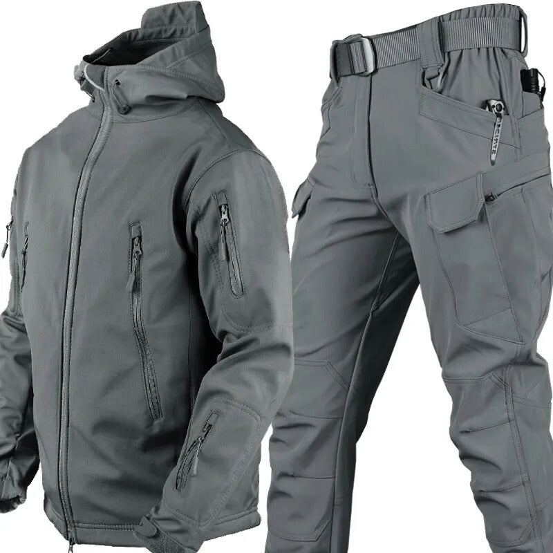 Unisex wasserdichtes und winddichtes Outdoor-Set mit Fleece-Futter