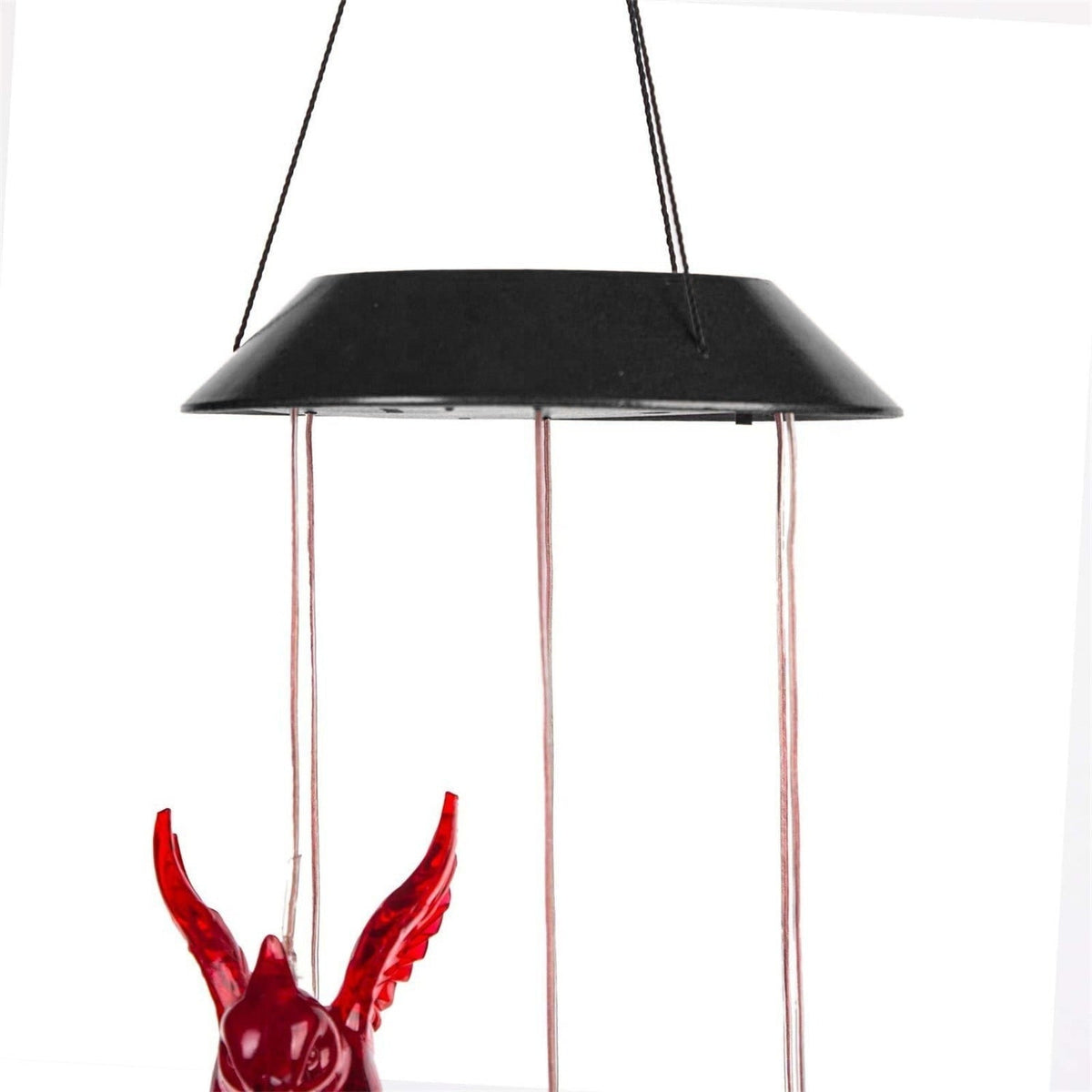 Solar Kardinal Windspiel mit farbwechselnden LED-Lichtern, 29 Zoll