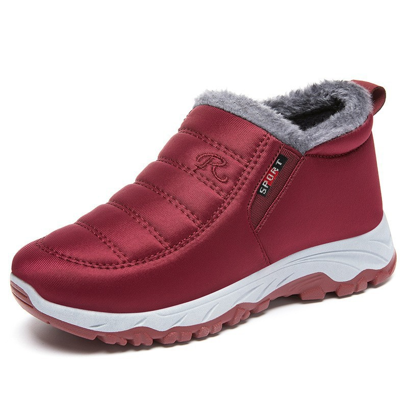 WinterBoots: Männer und Frauen Easy Slip-On Fleece gefütterte Winterstiefel
