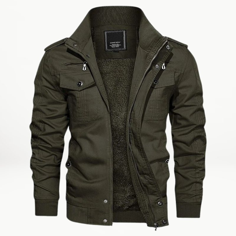 Herren Winter-Jacke im Utility-Stil – Isolierte Oberbekleidung für Arbeitstage und Outdoor-Aktivitäten