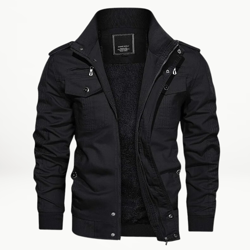 Herren Winter-Jacke im Utility-Stil – Isolierte Oberbekleidung für Arbeitstage und Outdoor-Aktivitäten