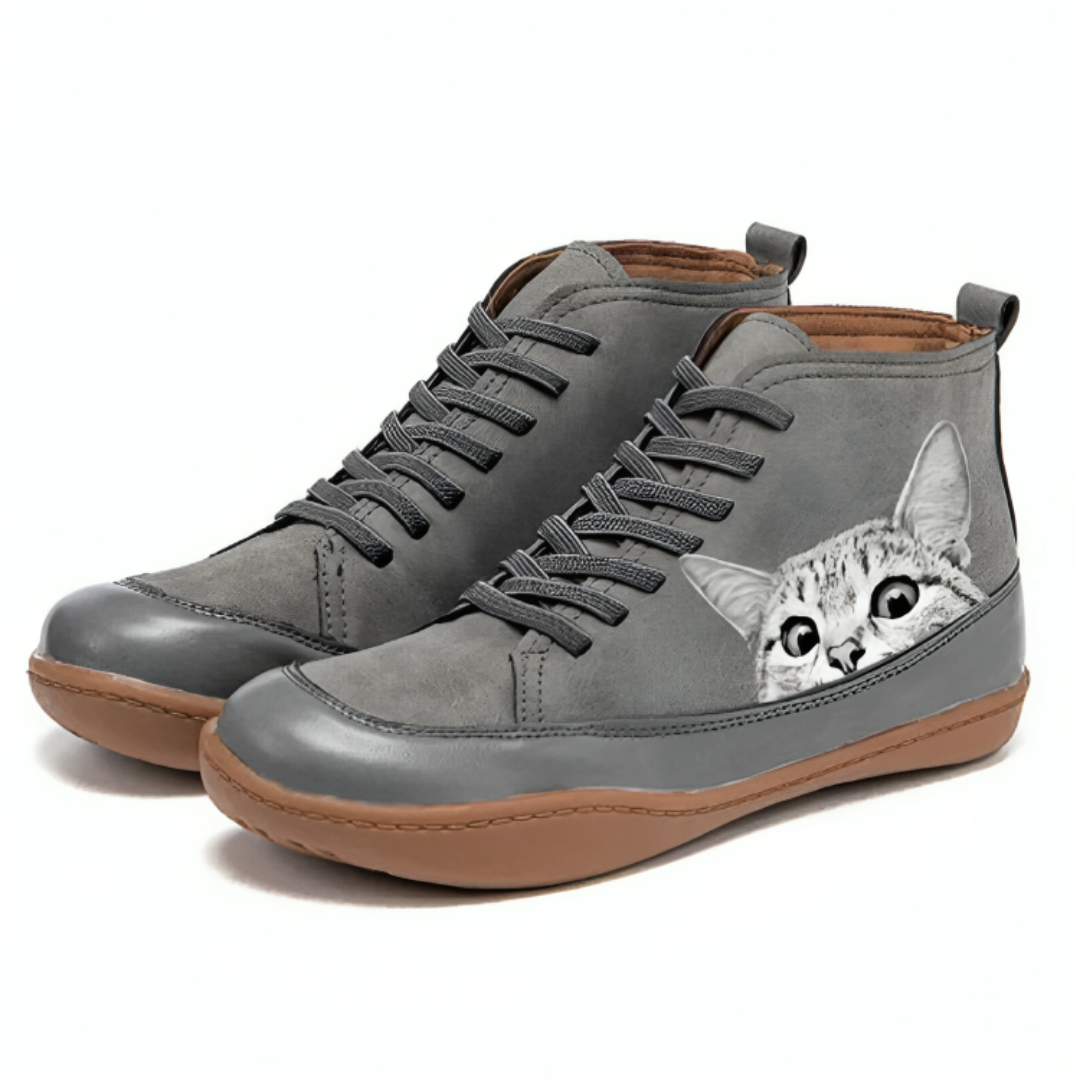 Schuhe Leder warm & stylisch – CatLovers Ankle Boots