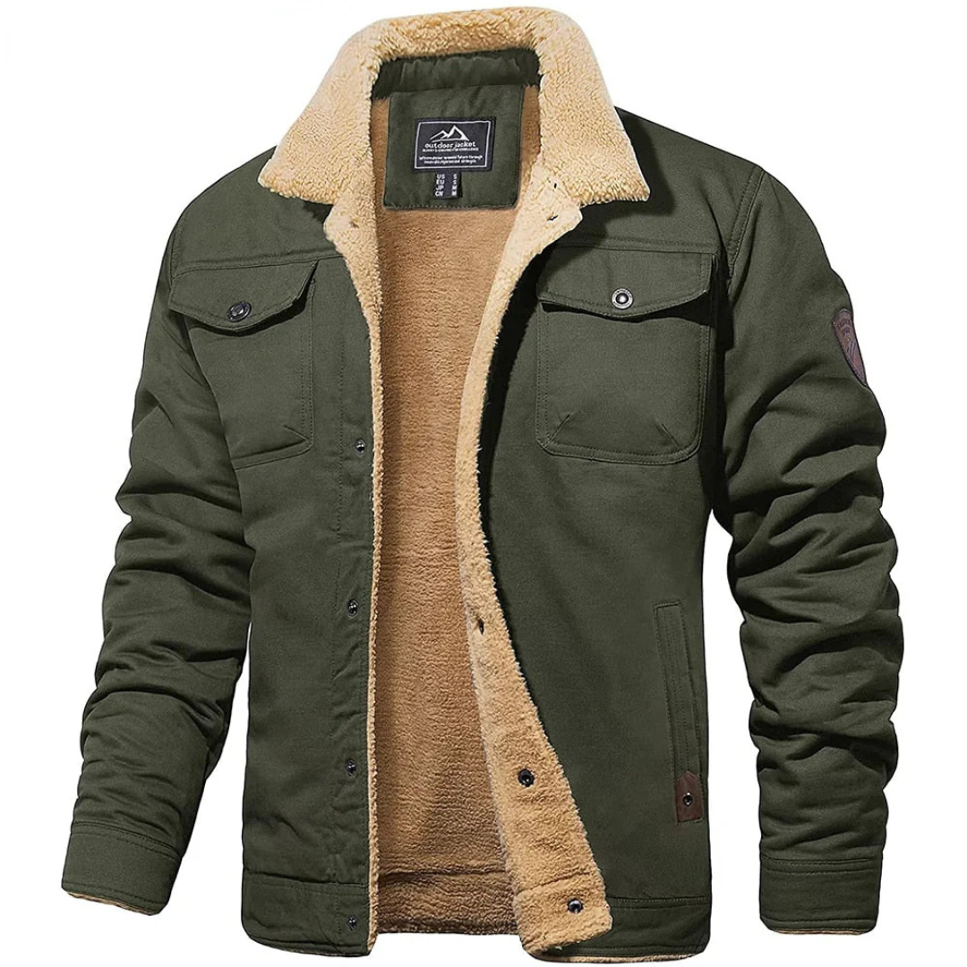 Winter Bomberjacke mit Fleece-Futter & Taschen – NordHaven Coat
