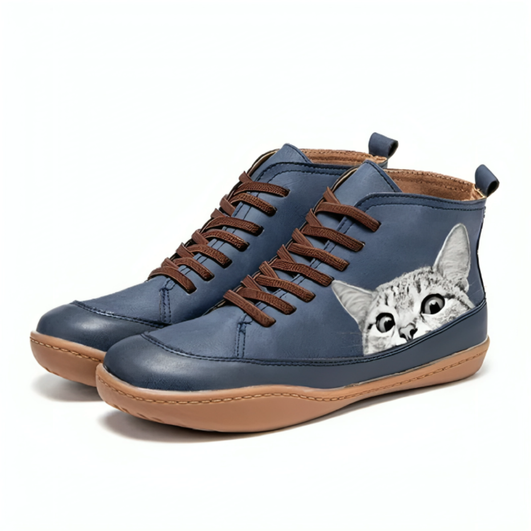Schuhe Leder warm & stylisch – CatLovers Ankle Boots